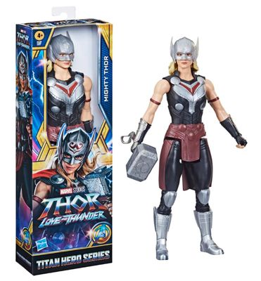 Marvel Hasbro Avengers Titan Hero Series Mighty Thor Toy, 30-cm-Scale Thor: Love And Thunder Figure for Children Aged 4 And Up