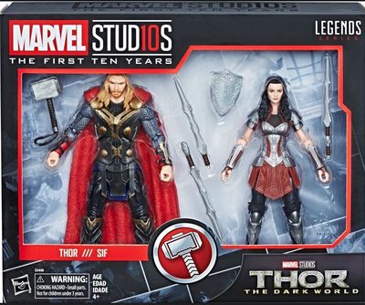 Hasbro Marvel Studios: The First Ten Years Thor: The Dark World  Due Personaggi con Accessori Thor e sif