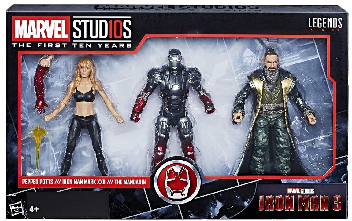 Marvel Studios The First Ten Years Confezione da Tre Personaggi Iron Man Mark XXII - Pepper Pots-The Mandarian