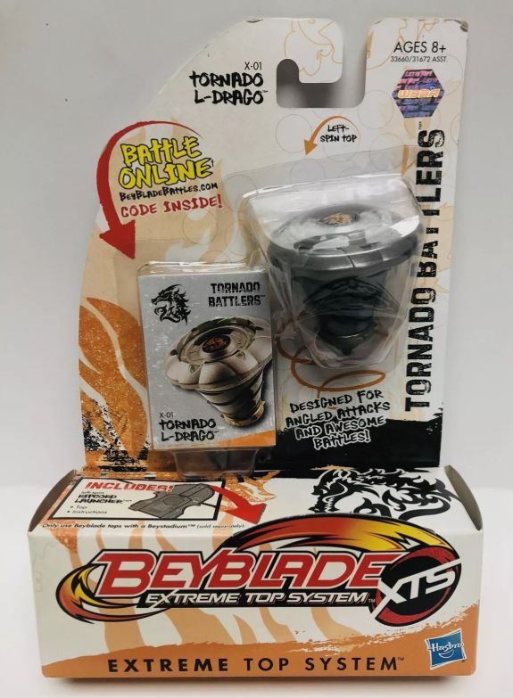 Beyblade XTS Extreme Top System Tornado Battlers Tornado L-Drago con Lanciatore