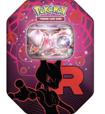 Pokémon – team rocket – tin da collezione mewtwo-ex
