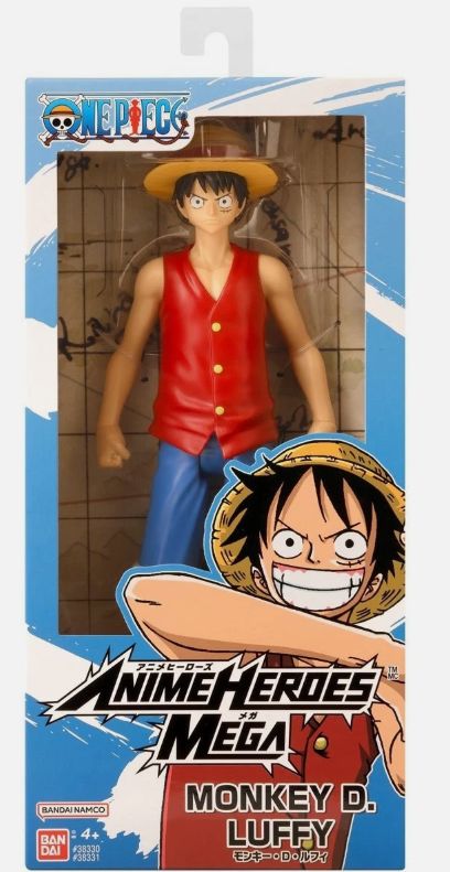 Ban Dai Personaggio 30 cm One Piece Monkey D. Luffy Anime Heroes Mega