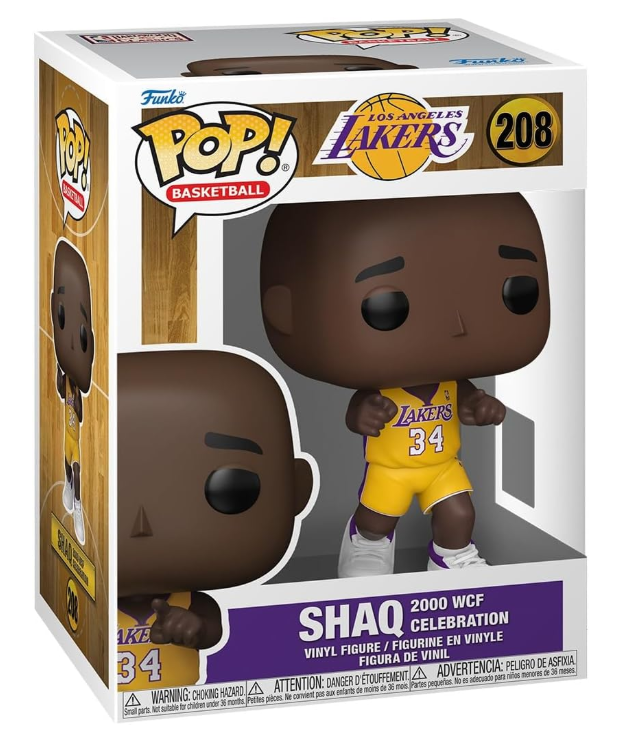 Funko Pop! NBA: Lakers - Shaquille O'Neal - Shaq - ('00 WCF Celebration) - Figura in Vinile da Collezione - Idea Regalo