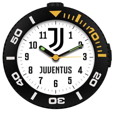 Seven Sveglia analogica JUVENTUS al quarzo con movimento continuo, Prodotto ufficiale, Calcio, Idea regalo bambini e adulti