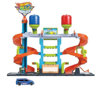 Hot Wheels Mega Tower Car Wash della Linea City con Maacchina Cambia Colore inclusa Hot Wheels Mega Tower Car Wash della Linea City con Maacchina Cambia Colore inclusa
