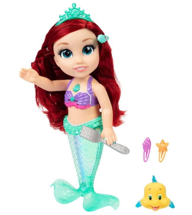 Disney Princess My Singing Friend Ariel, bambola alta 38 cm, canta e dice oltre 10 frasi ispirate alla storia, accessori inclusi Disney Princess My Singing Friend Ariel, bambola alta 38 cm, canta e dice oltre 10 frasi ispirate alla storia, accessori inclusi