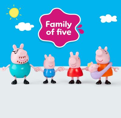 Hasbro Peppa Pig La Famiglia di Peppa da 5 Personaggi Hasbro Peppa Pig La Famiglia di Peppa da 5 Personaggi