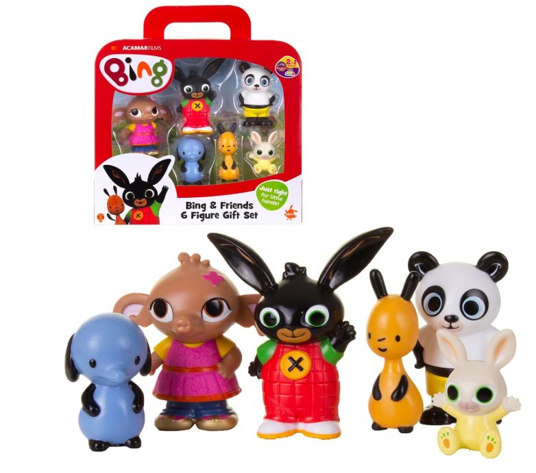 Giochi Preziosi Bing -Set 6 Personaggi: Bing, Flop, Sula, Amma, Pando e Padget, Dettagli Colorati e Dimensioni in Scala Giochi Preziosi Bing -Set 6 Personaggi: Bing, Flop, Sula, Amma, Pando e Padget, Dettagli Colorati e Dimensioni in Scala