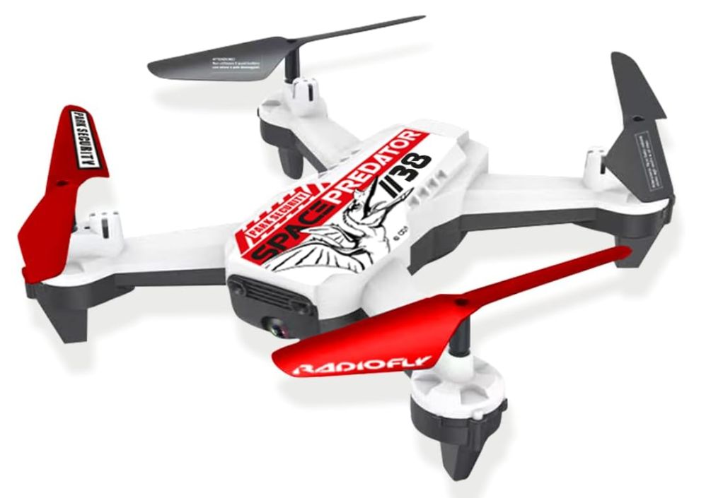 ODS - RADIOFLY, Space Predator // 38, Drone per Bambini con Telecamera e Giroscopio, 3 Velocità, Diagonale 38 cm, Ruota a 360 °, Quadricottero con App e Supporto Smartphone, +8 Anni ODS - RADIOFLY, Space Predator // 38, Drone per Bambini con Telecamera e Giroscopio, 3 Velocità, Diagonale 38 cm, Ruota a 360 °, Quadricottero con App e Supporto Smartphone, +8 Anni