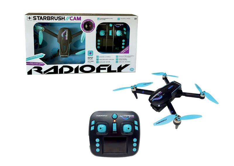 ODS Radiofly Drone Radiocomandato Star Brush con Telecamera e schermo integrato nel telecomando