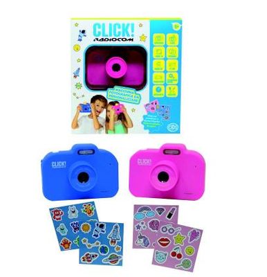 RADIOCOM - CLICK! MACCHINA FOTOGRAFICA DA PERSONALIZZARE PER BAMBINI (SPECIFICA NELLE NOTE IL COLORE CHE DESIDERI) RADIOCOM - CLICK! MACCHINA FOTOGRAFICA DA PERSONALIZZARE PER BAMBINI (SPECIFICA NELLE NOTE IL COLORE CHE DESIDERI)