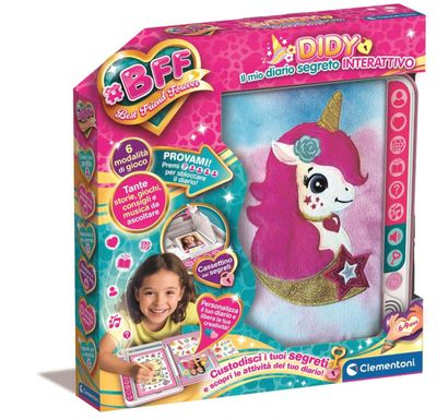 Clementoni Didy Diario Segreto unicorno interattivo con Cassetto dei segreti Clementoni Didy Diario Segreto unicorno interattivo con Cassetto dei segreti