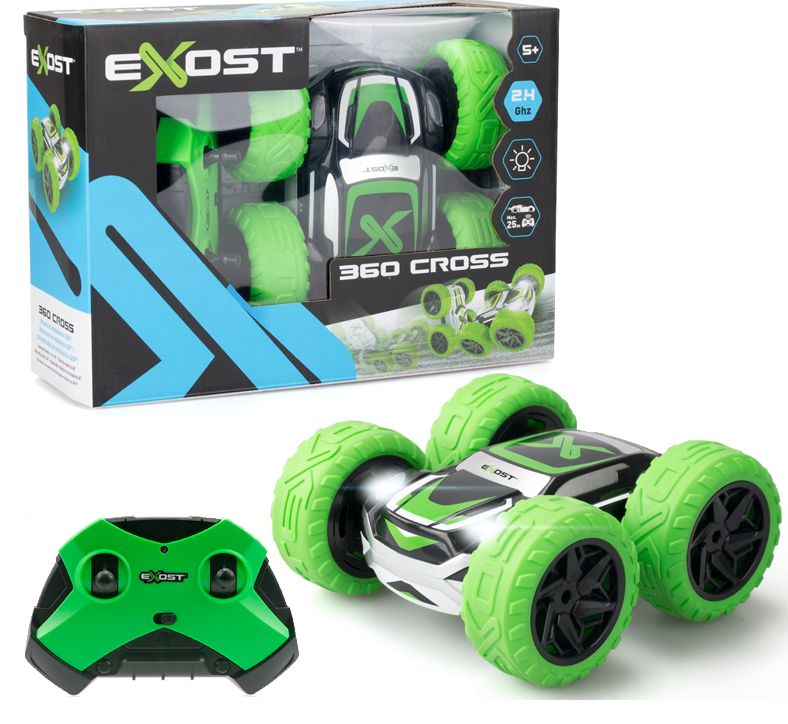 Exost 360 Cross Macchina Radiocomandata Ribaltabile Verde