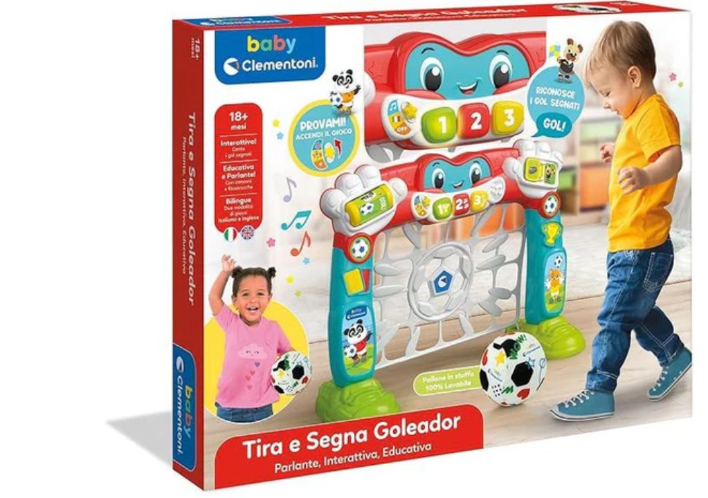 Clementoni Tira e Segna Goleador Porta da Calcio Interattiva