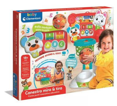 Clementoni baby Canestro interattivo Mira e tira