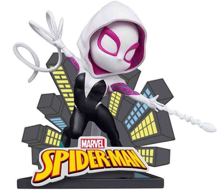Yu Me Hero Box Spiderman Statuetta Personaggio Ghost Spider