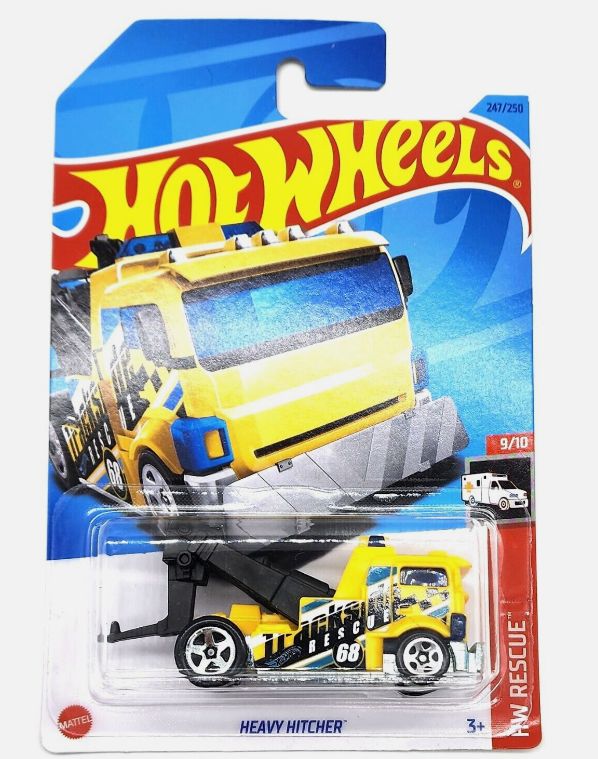 Hot Wheels Heavy Hitcher HW Rescue Kids Model Diecast Toy Car HKJ24 1:64  Edizione Limitata