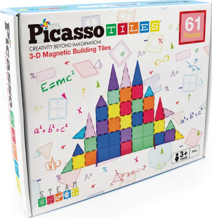 Picasso Tiles Costruzioni Magnetiche 61 Pezzi