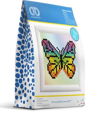Diamond Dotz Rainbow Butterfly