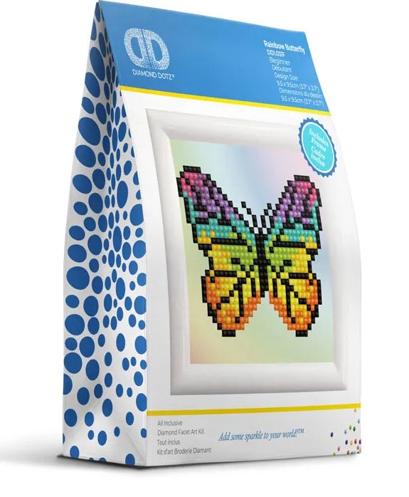 Diamond Dotz Rainbow Butterfly