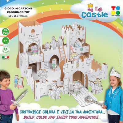 MY FAB CASTLE - CASTELLI DA COSTRUIRE E DA COLORARE CON IL CARTONE