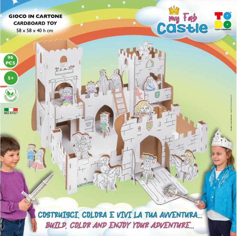 MY FAB CASTLE - CASTELLI DA COSTRUIRE E DA COLORARE CON IL CARTONE