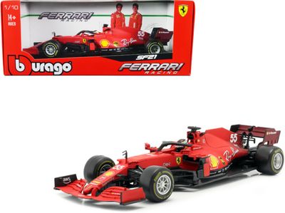 Bburago Ferrari F1 SF21 Carlos Sainz Scala 1:18