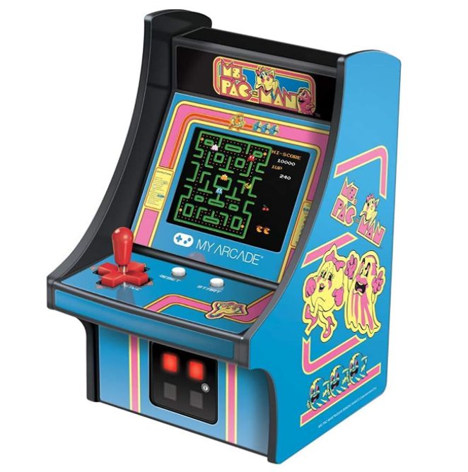 Mini Retro Arcade Game Mrs PAC-Man My Arcade