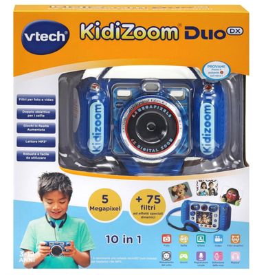 VTech Kidizoom Duo DX Blu, Macchina Fotografica per Bambini