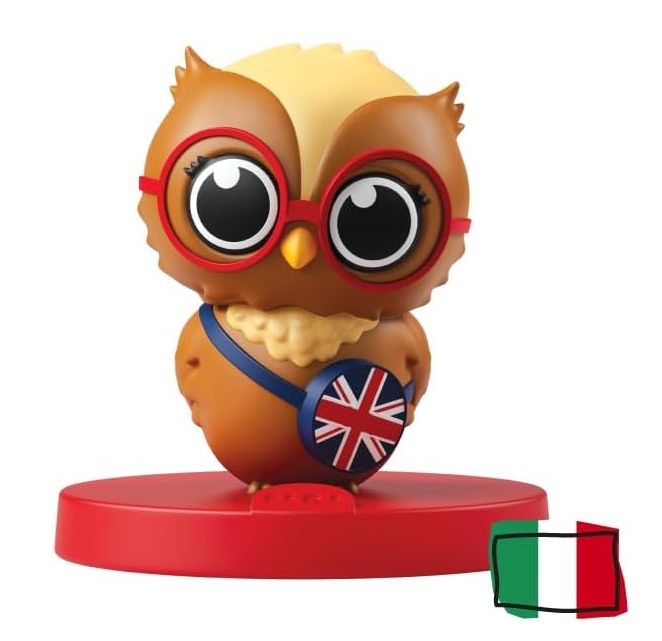 FABA Personaggio Sonoro – A day with Olivia, ascolta e impara – Storie e fiabe sonore in inglese per Bambini e bambine 1+ anni, Giocattolo con Contenuto Educativo, Versione Italiana
