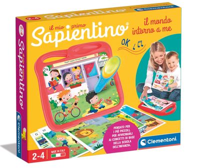 Clementoni Il mio Primo Sapientino Il Mondo Intorno a Me - Gioco Educativo Elettronico Parlante Bambini 2 Anni