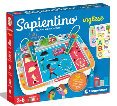 Clementoni Sapientino Inglese - Gioco Educativo Elettronico Parlante Bambini 3 Anni