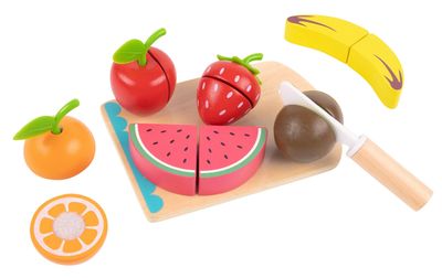 Gioco di Legno Frutta da Tagliare con Velcro
