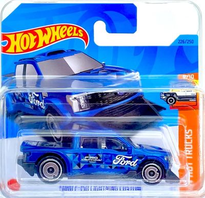 Hot Wheels - Ford F-150 Lighning Custom - HW Hot Trucks 9/10 - HKG66 - Short Card - Blu metallizzato - Mattel 2024