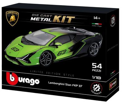 Bburago Lamborghini Sian FKP37  Metal Kit 1:18