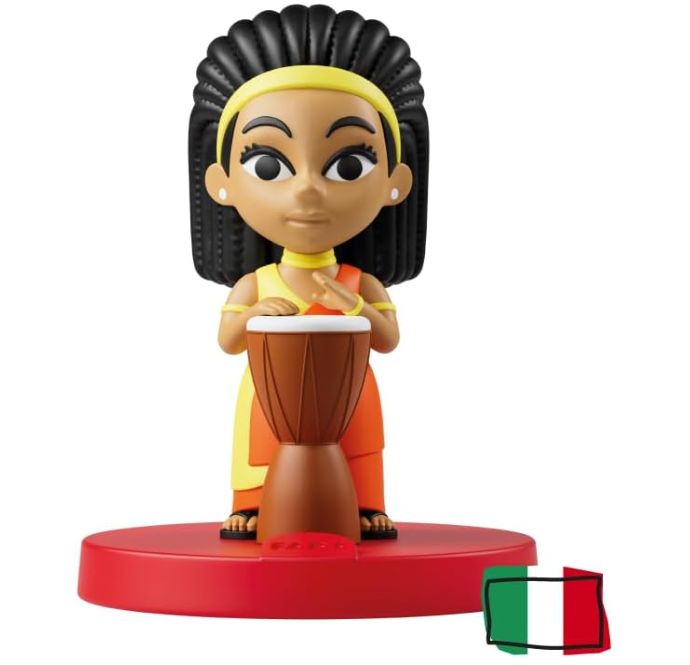 Personaggio Sonoro FABA – Africa in musica – Musiche, canzoni e suoni – Giocattolo, Contenuto Educativo, Versione Italiana, Bambini e bambine di tutte le età