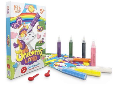 Sabbiarelli Sand-it For Fun - Kit Il Mondo degli Unicorni Unicorns Land