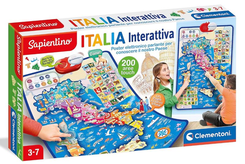 Clementoni Sapientino Italia Interattiva Poster Elettronico Parlante