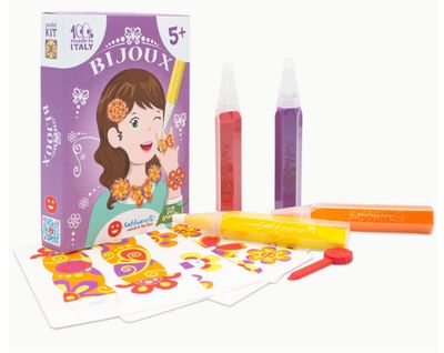 Sabbiarelli Sand-it For Fun - Kit Gioielli Bijoux - Set Lavoretti Creativi: Crea e Colora con la Sabbia i Gioielli bambine Anni 5+