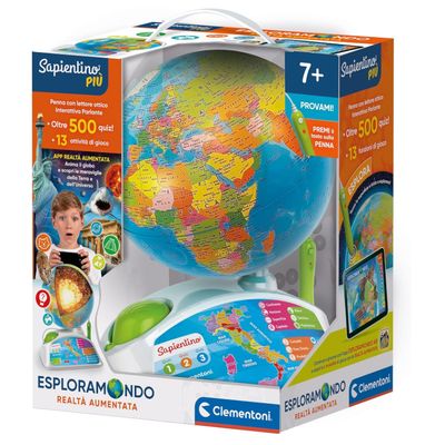 Clementoni Sapientino Mappamondo Interattivo Esploramondo Realtà Aumentata