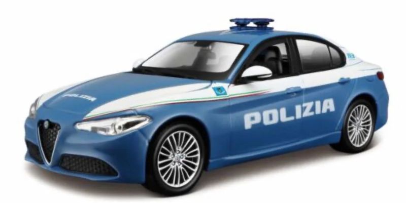 Bburago Alfa romeo Giulia Polizia scala 1:24