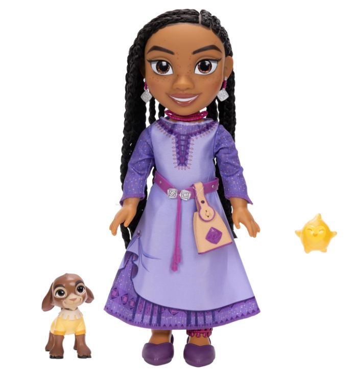 Disney Princess Wish Bambola Musicale Asha con Valentino e Stella