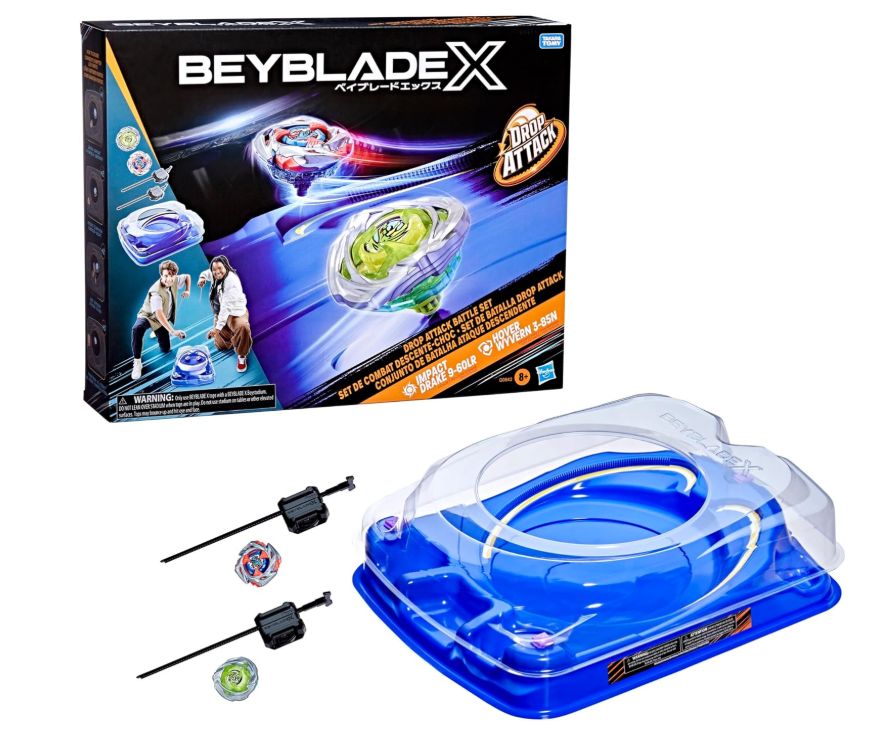 Bey Blade X Arena da Combattimento con due Trottole e due Lanciatori Inclusi