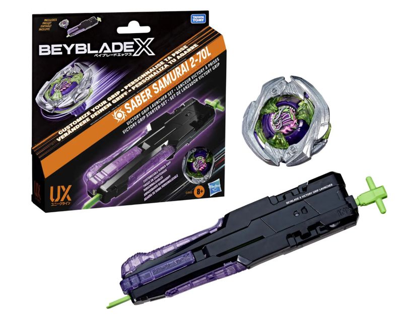 Hasbro Bey Blade X Saber Samurai 2-70 L Launcher Set