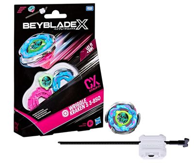 Hasbro Beyblade X, Set Starter Pack Wriggle Kraken S 3-85O CX, Trottola e Lanciatore Marca: Hasbro