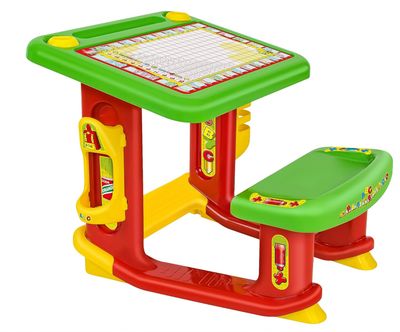 Grand Soleil 41870 - Banco Scuola per Bambini ABC - 100% Made in Italy - Globo Giocattoli