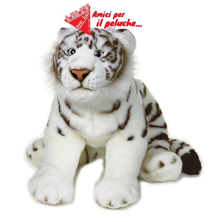 Venturelli Lelly Peluche Tigre Bianca Grande lunghezza 53 cm