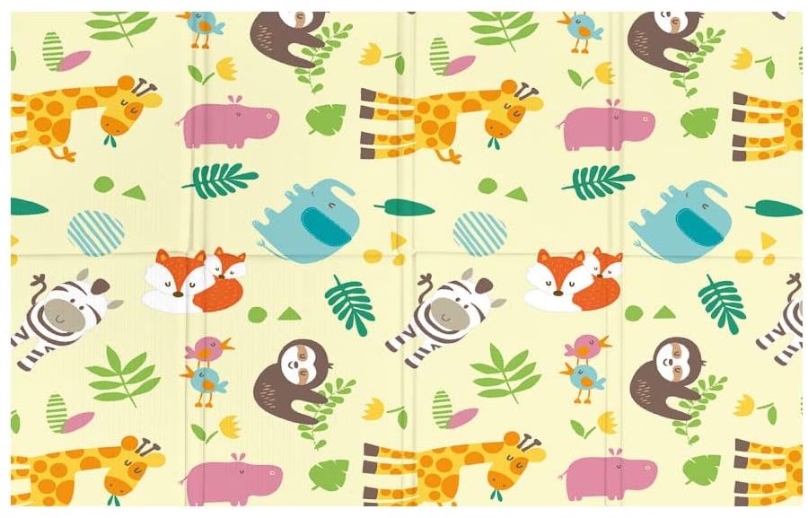 Sport One Tappeto Pieghevole per Bambini con Fantasia Foresta Dimensioni 200cm x 150 cm e 1 cm di altezza Sport One Tappeto Pieghevole per Bambini con Fantasia Foresta Dimensioni 200cm x 150 cm e 1 cm di altezza