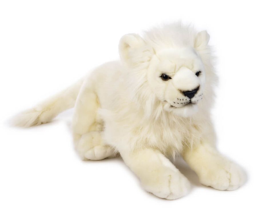 Venturelli lelly Peluche Leone Bianco Grande Lunghezza 53 cm