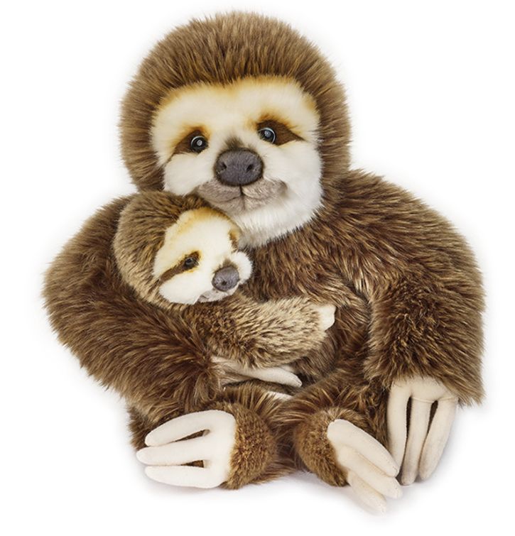 Venturelli Lelly Peluche Bradipo con Baby altezza 30 cm